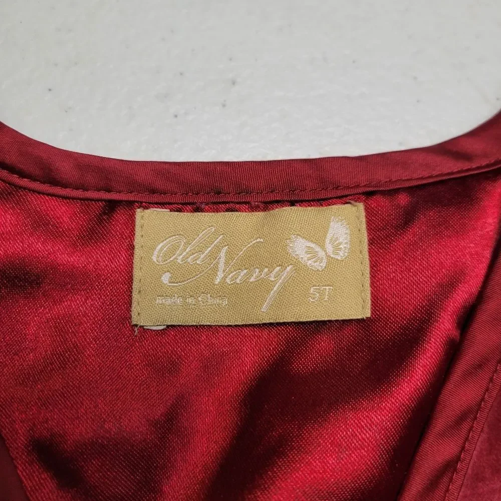 Y2K Old Navy 2 Piece Red Velvet Set with Tie Front Bolero Top Flared Pants